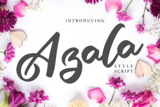 Azala: A Playful Script Typeface for Editorial Design
