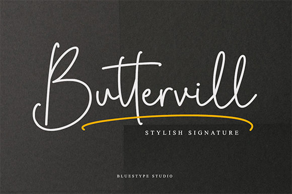 Buttervill: A Script Font for Authentic Branding