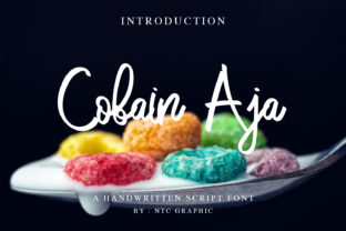 Cobain Aja: A Playful Script Font for Bold Brands