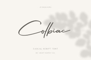 Colbiac: A Bold Script Font for Authentic Branding