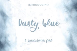 Dusty Blue: A Calm Handwritten Typeface for Editorial Design