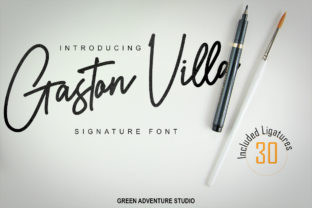 Gaston Villa: A Refined Script Typeface for Editorial Design