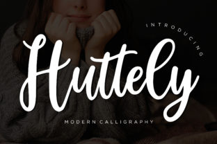 Huttely: A Script Font That Elevates Campaign Visuals