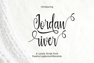 Jordan River: A Bold Script Font for Editorial Design