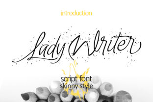 Lady Writer Skinny: A Fresh Script Typeface for Modern Branding