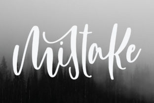 Mistake Font: Bold Script for Web Design