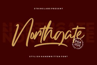 Northgate Font: A Bold Script for Handmade Makers