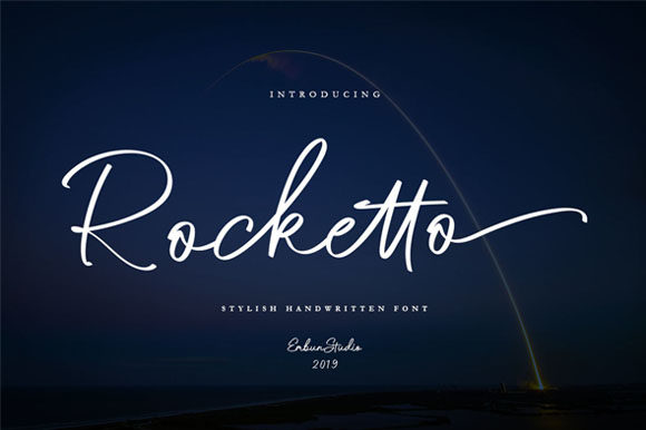Rocketto: A Script Font for Modern Editorial Design