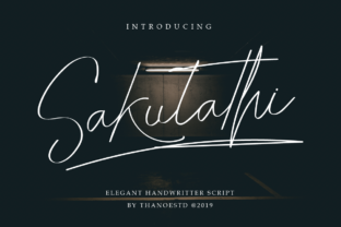 Sakulathi: An Elegant Script Font for Editorial Design