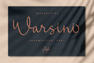 Warsini: A Sweet Script Font for Crafters