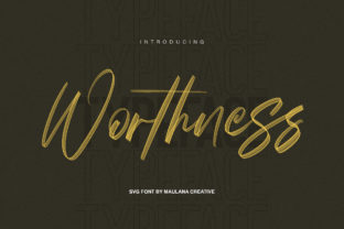 Worthness: A Handcrafted Script Font for Editorial Design